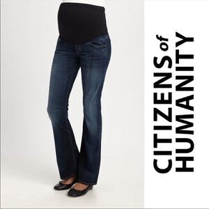 Citizens Of Humanity Women's Boot Cut Maternity Jeans - Dark Blue